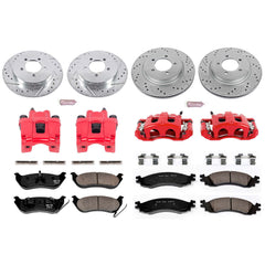 Power Stop KC1443 Z23 Evolution Sport Performance 1-Click Brake Kit With Calipers (Front And Rear) for 2006-2010 Ford Explorer product image