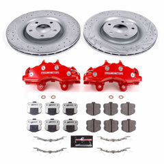 Power Stop KC1444-26 Z26 Street Warrior 1-Click Pad And Rotor Kit With Calipers for 2006-2007 Chevrolet Corvette Z06 product image