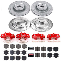 Power Stop KC1445 Z23 Evolution Sport Performance Pad And Rotor Kit With Calipers for 2006-2007 Chevrolet Corvette Z06 product image