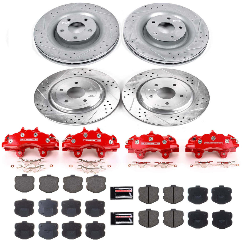 Power Stop KC1445 Z23 Evolution Sport Performance Pad And Rotor Kit With Calipers for 2006-2007 Chevrolet Corvette Z06 product image