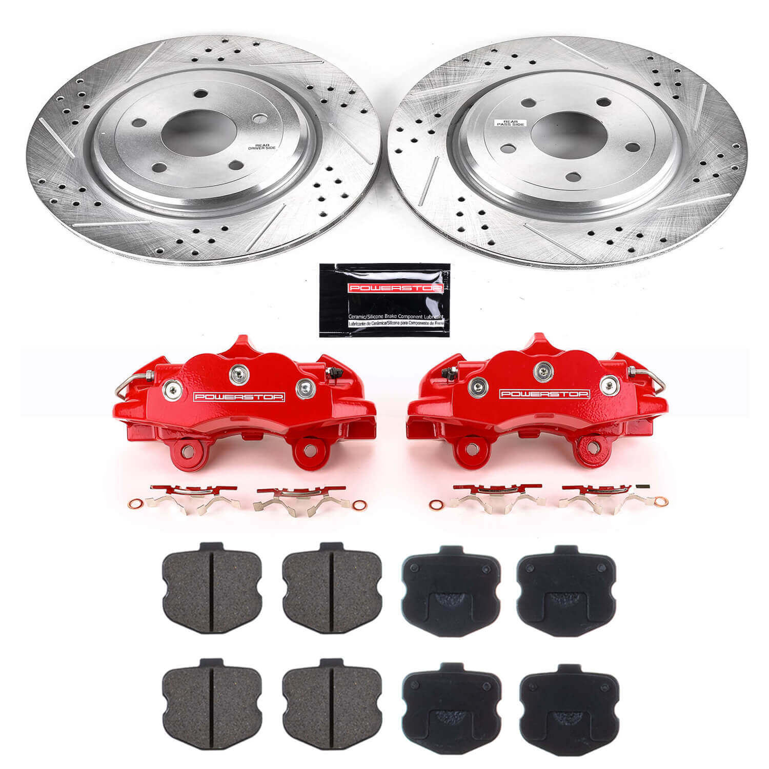 Power Stop KC1446 Z23 Evolution Sport Performance Pad And Rotor Kit With Calipers for 2006-2007 Chevrolet Corvette Z06 product image