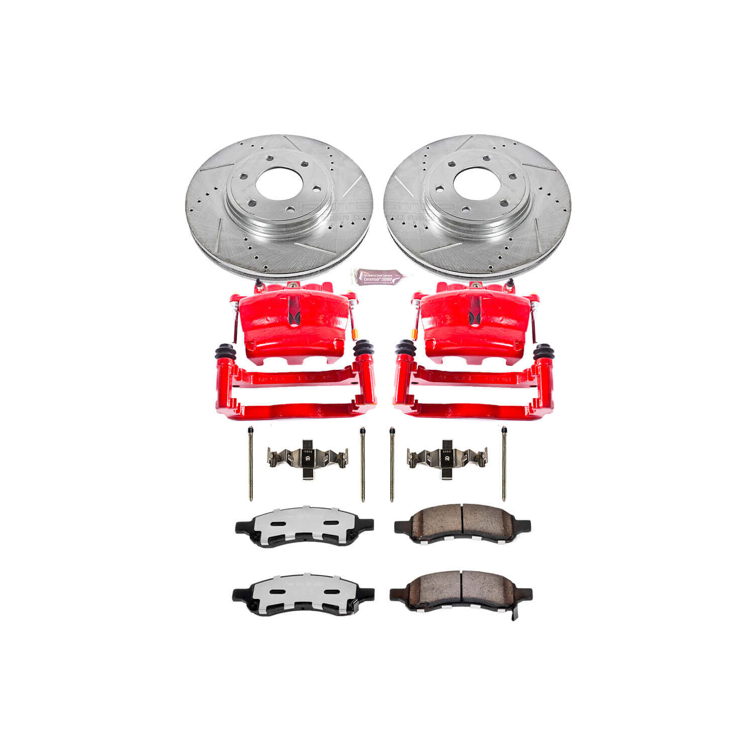 Power Stop KC1453-36 Z36 Extreme Performance Truck And Tow 1-Click Brake Kit With Calipers (Front) for 2006-2009 Chevrolet Trailblazer product image