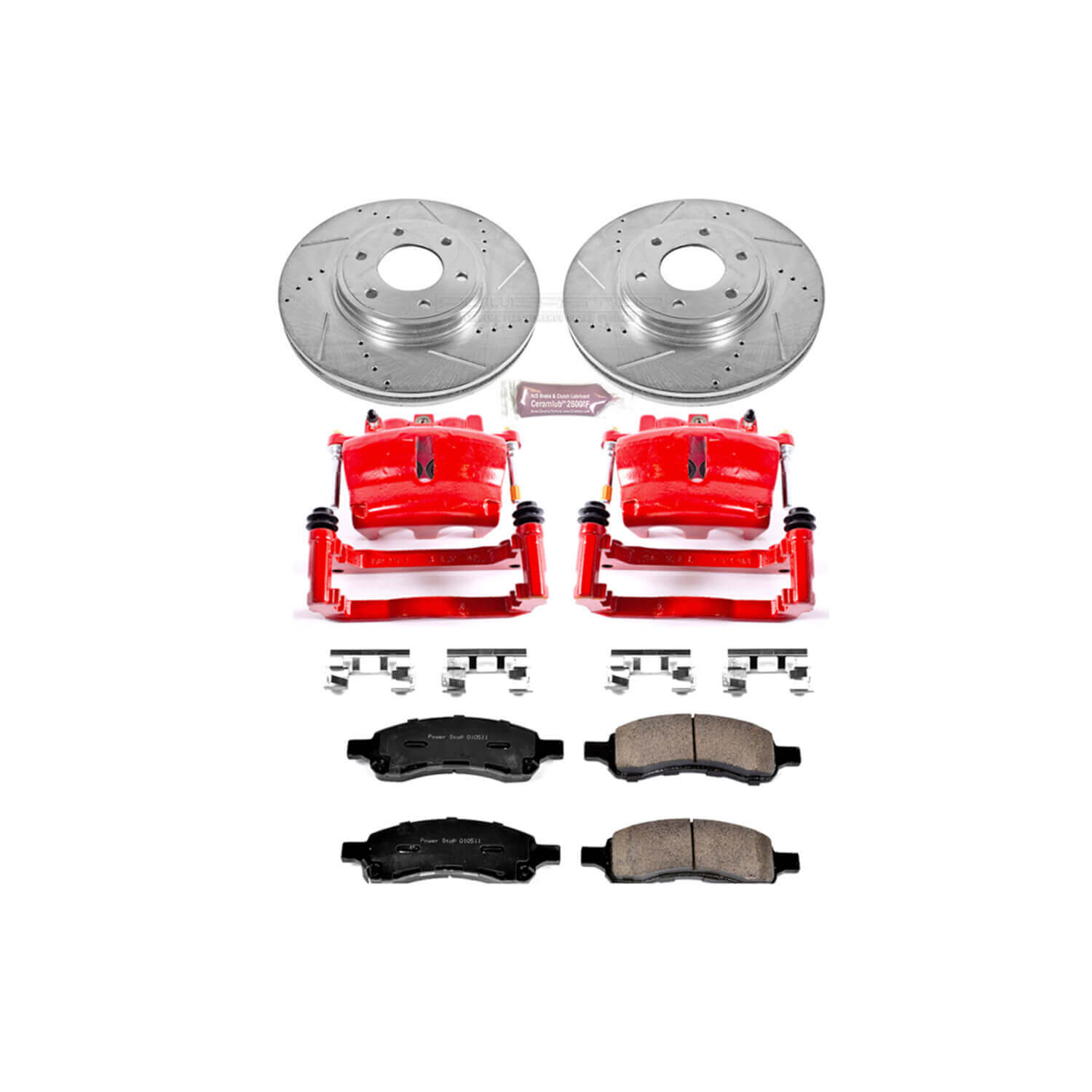 Power Stop KC1453 Z23 Evolution Sport Performance 1-Click Brake Kit With Calipers (Front) for 2006-2009 Chevrolet Trailblazer product image