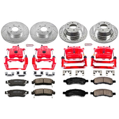 Power Stop KC1454 Z23 Evolution Sport Performance 1-Click Brake Kit With Calipers (Front And Rear) for 2006-2009 Chevrolet Trailblazer product image
