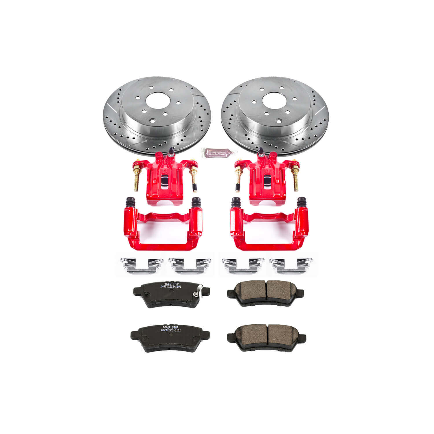 Power Stop KC147 Z23 Evolution Sport Performance 1-Click Brake Kit With Calipers (Rear) for 2005-2012 Nissan Pathfinder product image