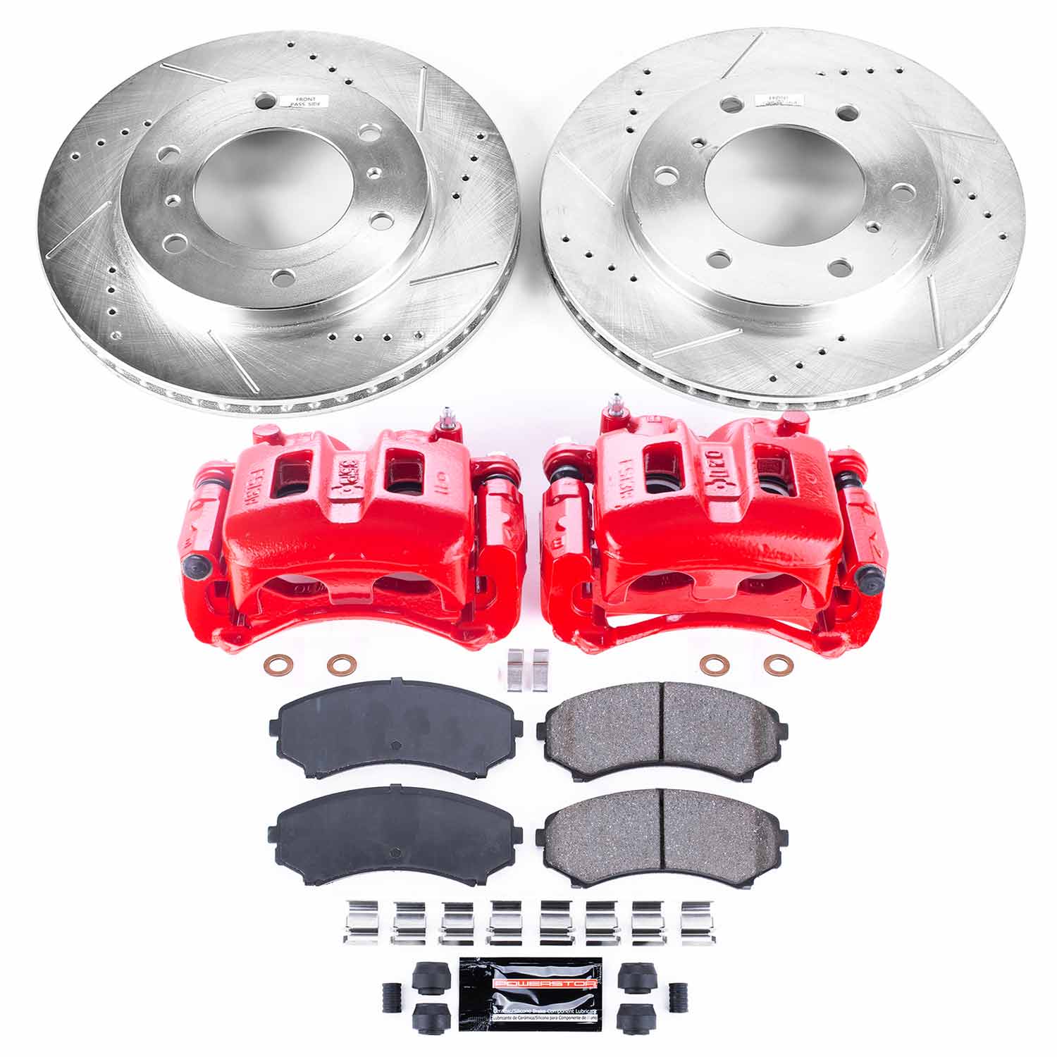 Power Stop KC148 Z23 Evolution Sport Performance Pad And Rotor Kit With Calipers for 2001-2006 Mitsubishi Montero product image