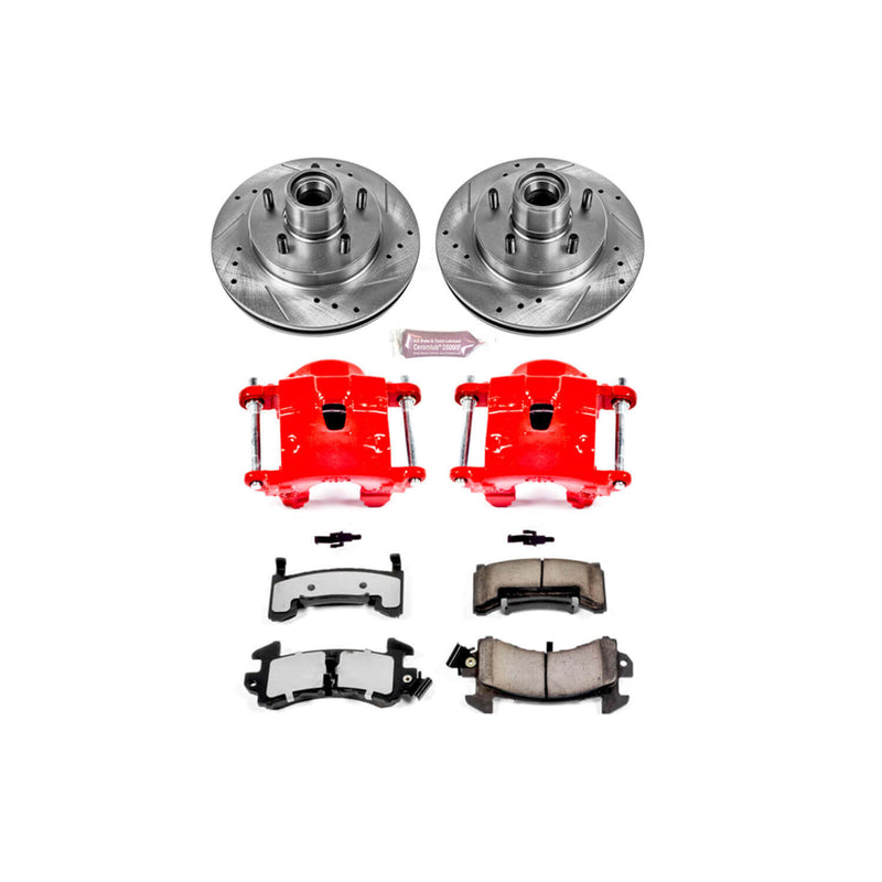 Power Stop KC1482-36 Z36 Extreme Performance Truck And Tow 1-Click Brake Kit With Calipers (Front) for 1982-1995 Buick Regal product image
