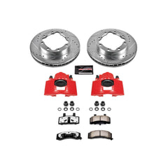 Power Stop KC1524-36 Z36 Extreme Performance Truck And Tow 1-Click Drilled And Slotted Front Brake Kit With Calipers for 1988-2000 Chevrolet K1500 Suburban product image