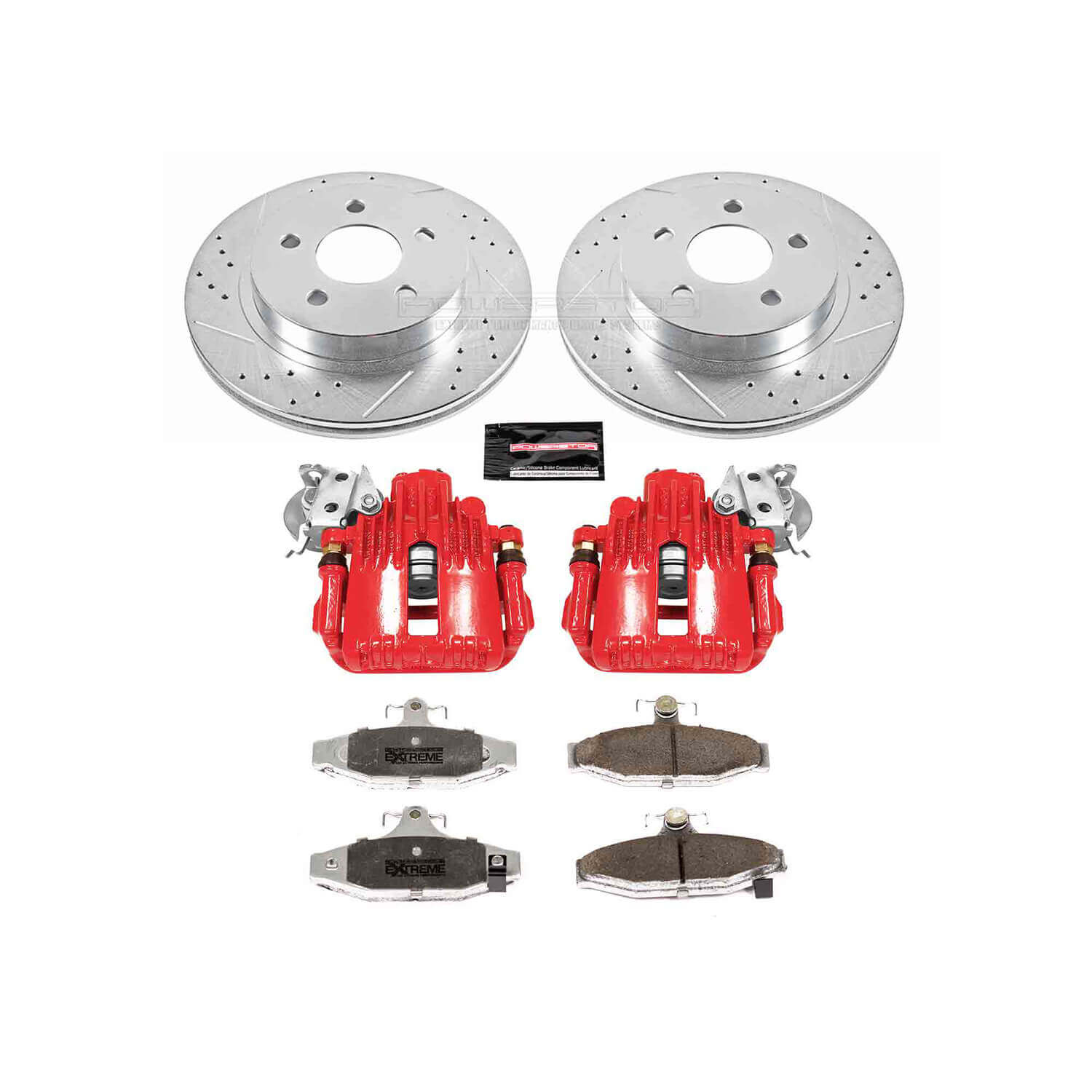 Power Stop KC1531-26 Z26 Extreme Street Warrior 1-Click Brake Kit With Calipers (Rear) for 1993-1997 Chevrolet Camaro product image