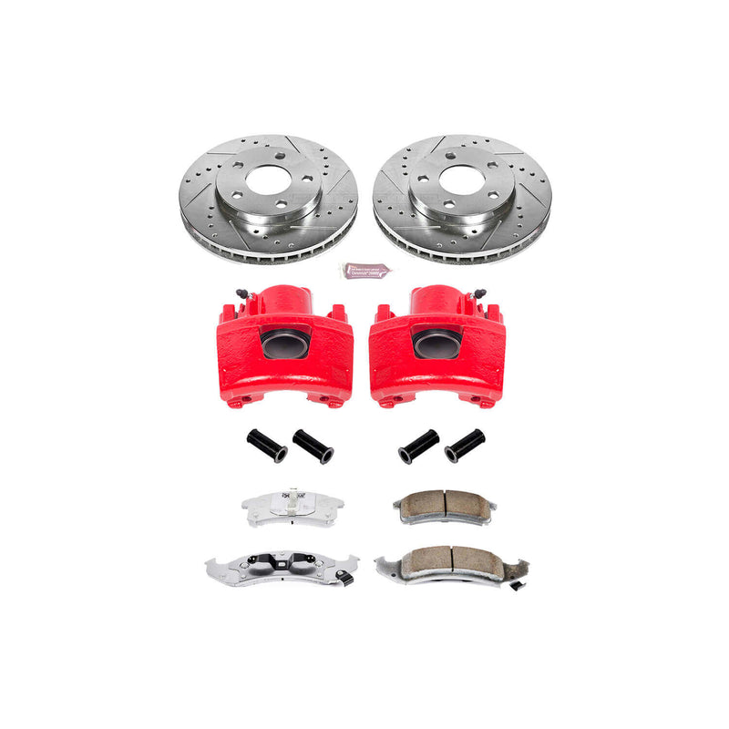 Power Stop KC1534-26 - Z26 Extreme Street Warrior 1-Click Brake Kit With Calipers (Front) vehicle fitment brake part