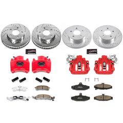 Power Stop KC1535 Z23 Evolution Sport Performance 1-Click Brake Kit With Calipers (Front And Rear) for 1994-1997 Chevrolet Camaro product image