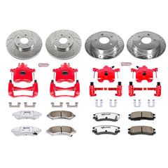 Power Stop KC1544-26 Z26 Extreme Street Warrior 1-Click Brake Kit With Calipers (Front And Rear) for 1998-2005 Chevrolet Impala product image