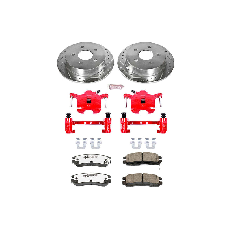Power Stop KC1558-26 Z26 Extreme Street Warrior 1-Click Brake Kit With Calipers (Rear) for 1997-2005 Buick Century product image