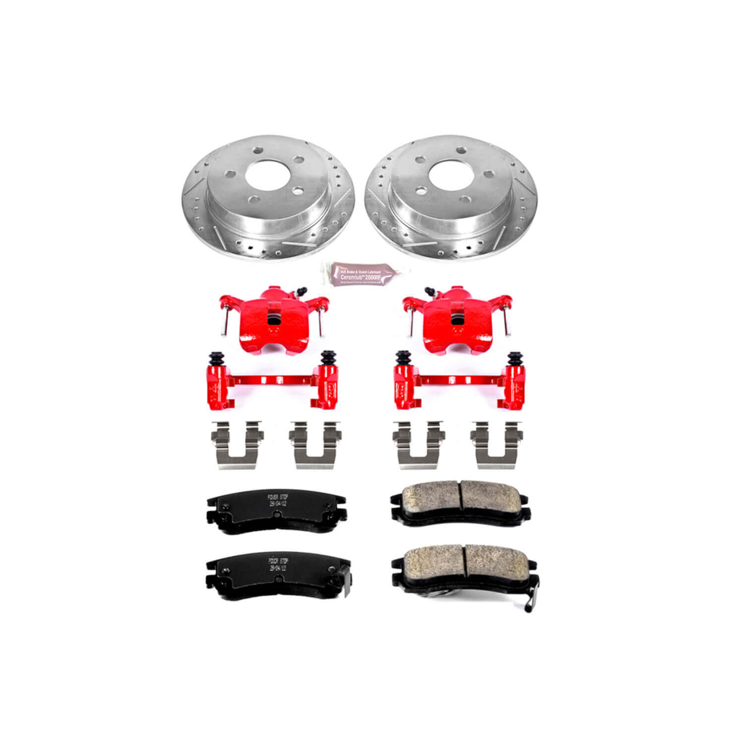 Power Stop KC1558 Z23 Evolution Sport Performance 1-Click Brake Kit With Calipers (Rear) for 1997-2005 Buick Century product image