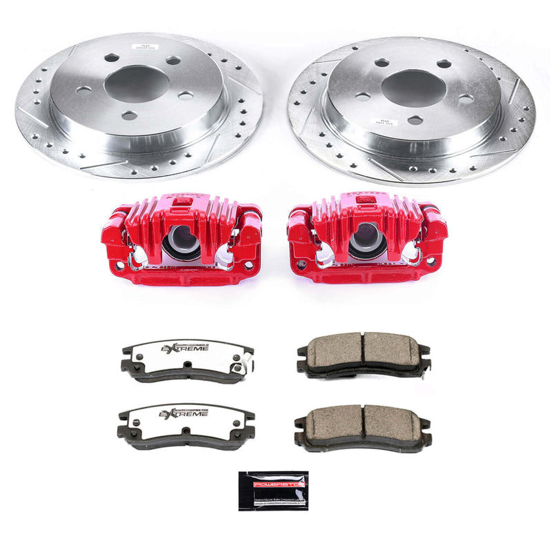 Power Stop KC1558A-26 Z26 Street Warrior 1-Click Rear Brake Kit With Calipers for 1999-2002 Oldsmobile Alero product image