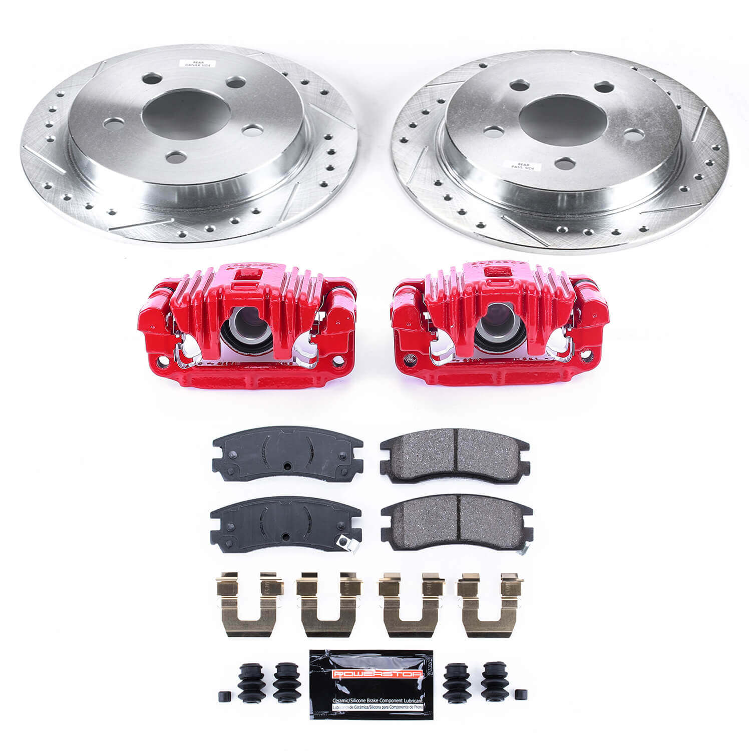 Power Stop KC1558A Z23 Evolution Sport Rear Brake Kit for 1999-2002 Oldsmobile Alero product image