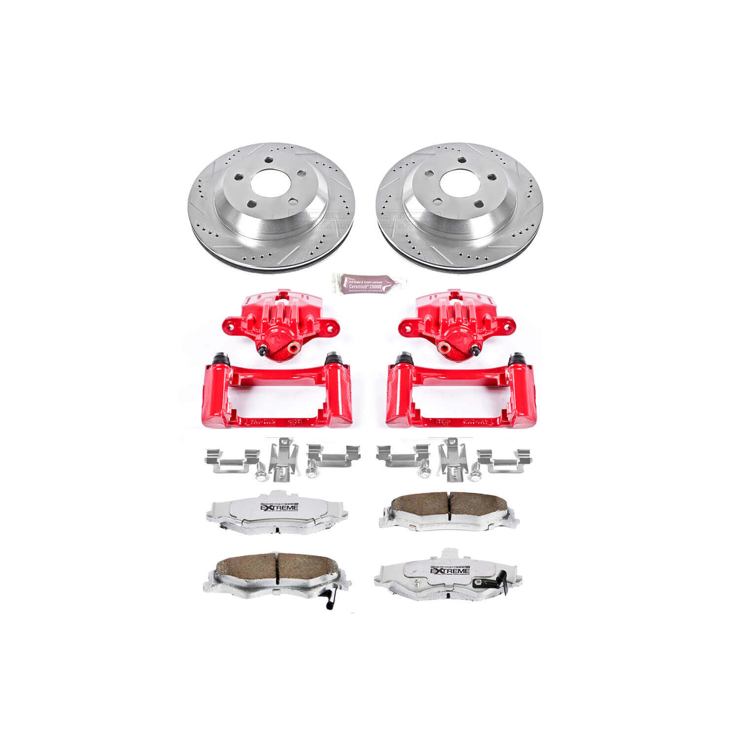 Power Stop KC1568-26 Z26 Extreme Street Warrior 1-Click Brake Kit With Calipers (Rear) for 1998-2002 Chevrolet Camaro product image