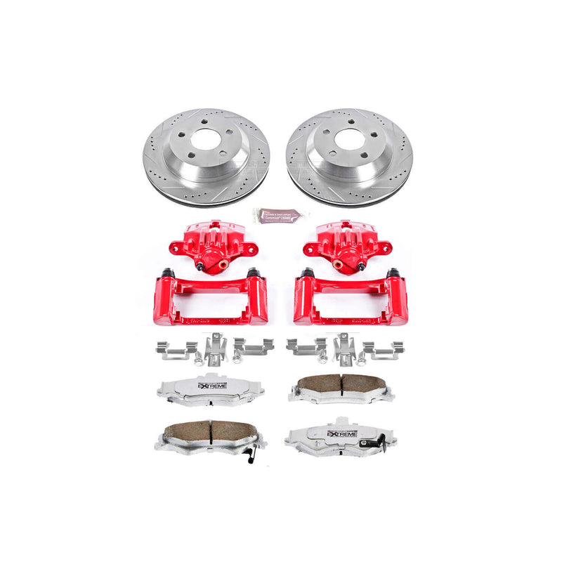 Power Stop KC1568-26 Z26 Extreme Street Warrior 1-Click Brake Kit With Calipers (Rear) for 1998-2002 Chevrolet Camaro product image