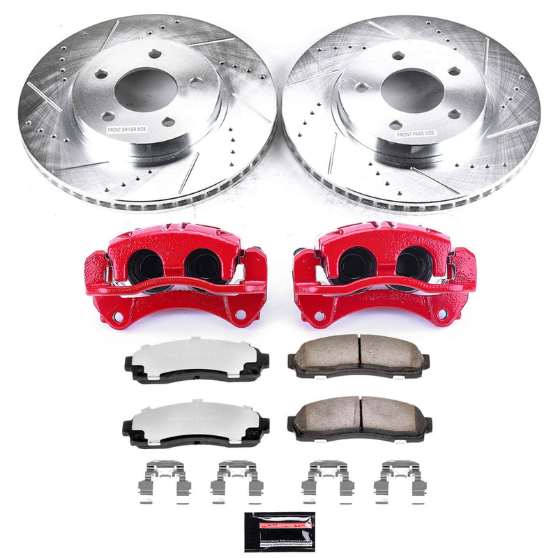 Power Stop KC1576-36 Z36 Extreme Performance Truck And Tow 1-Click Front Brake Kit With Calipers for 2005-2006 Chevrolet Equinox product image