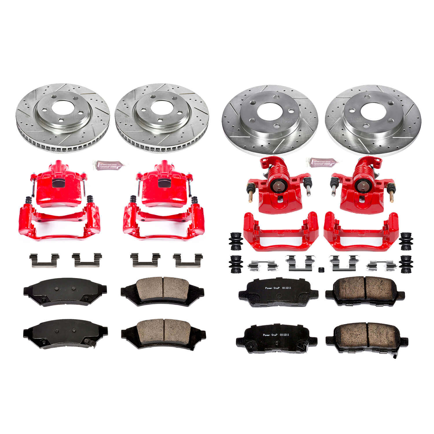 Power Stop KC1587 Z23 Evolution Sport Performance 1-Click Brake Kit With Calipers (Front And Rear) for 2004 Pontiac Grand Prix product image