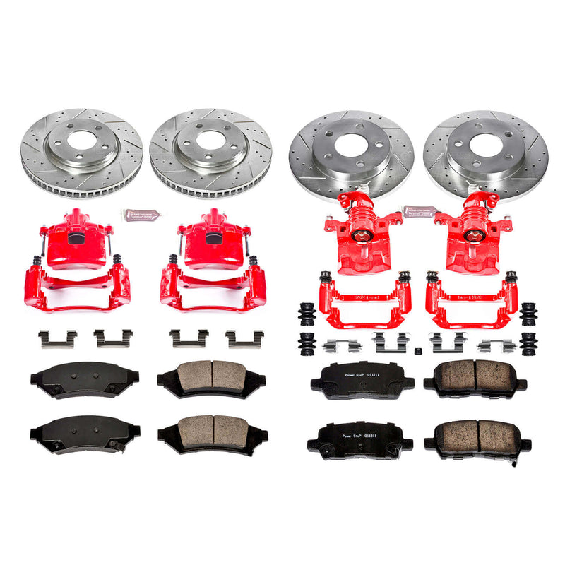 Power Stop KC1589 Z23 Evolution Sport Performance 1-Click Brake Kit With Calipers (Front And Rear) for 2005-2009 Buick Allure product image
