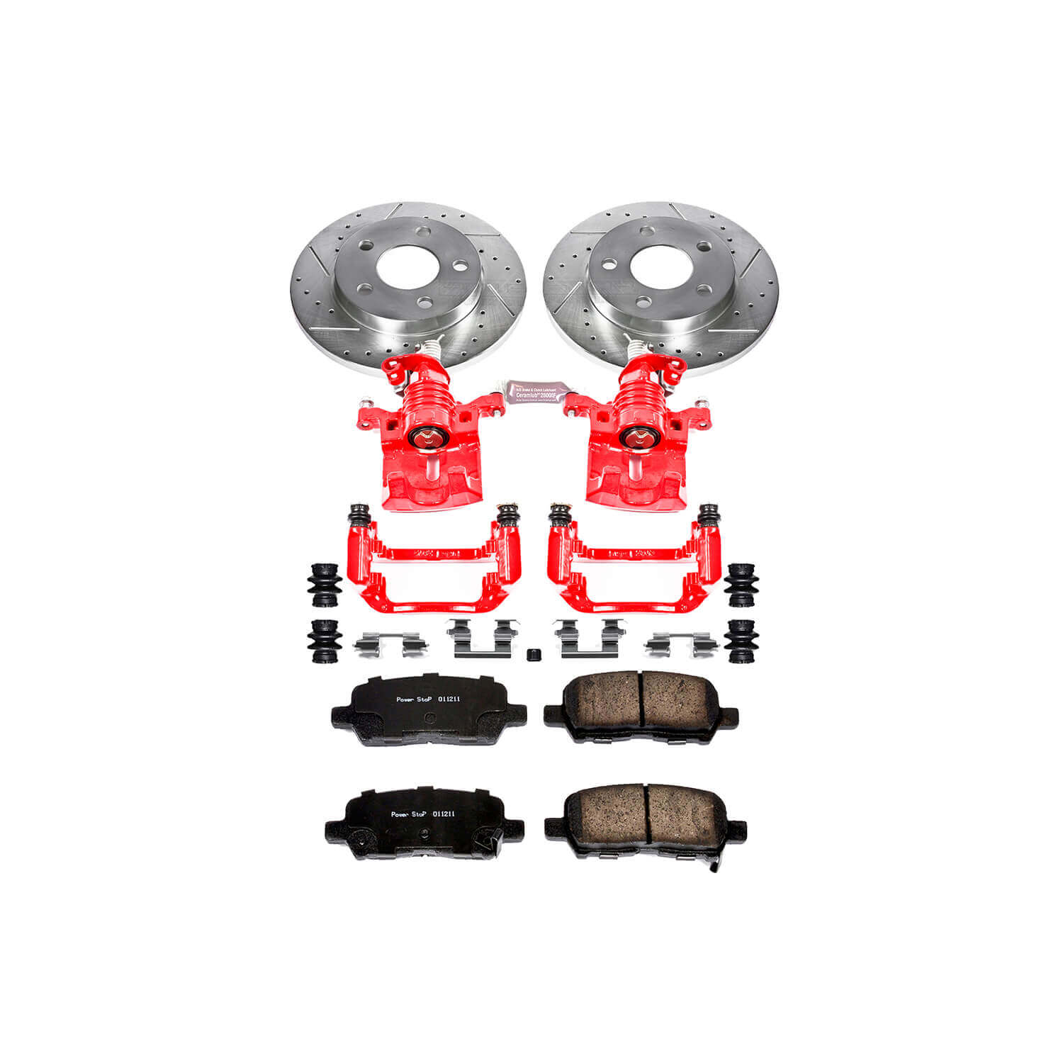 Power Stop KC1602A Z23 Evolution Sport Performance 1-Click Brake Kit With Calipers (Rear) for 2004-2016 Buick Allure product image