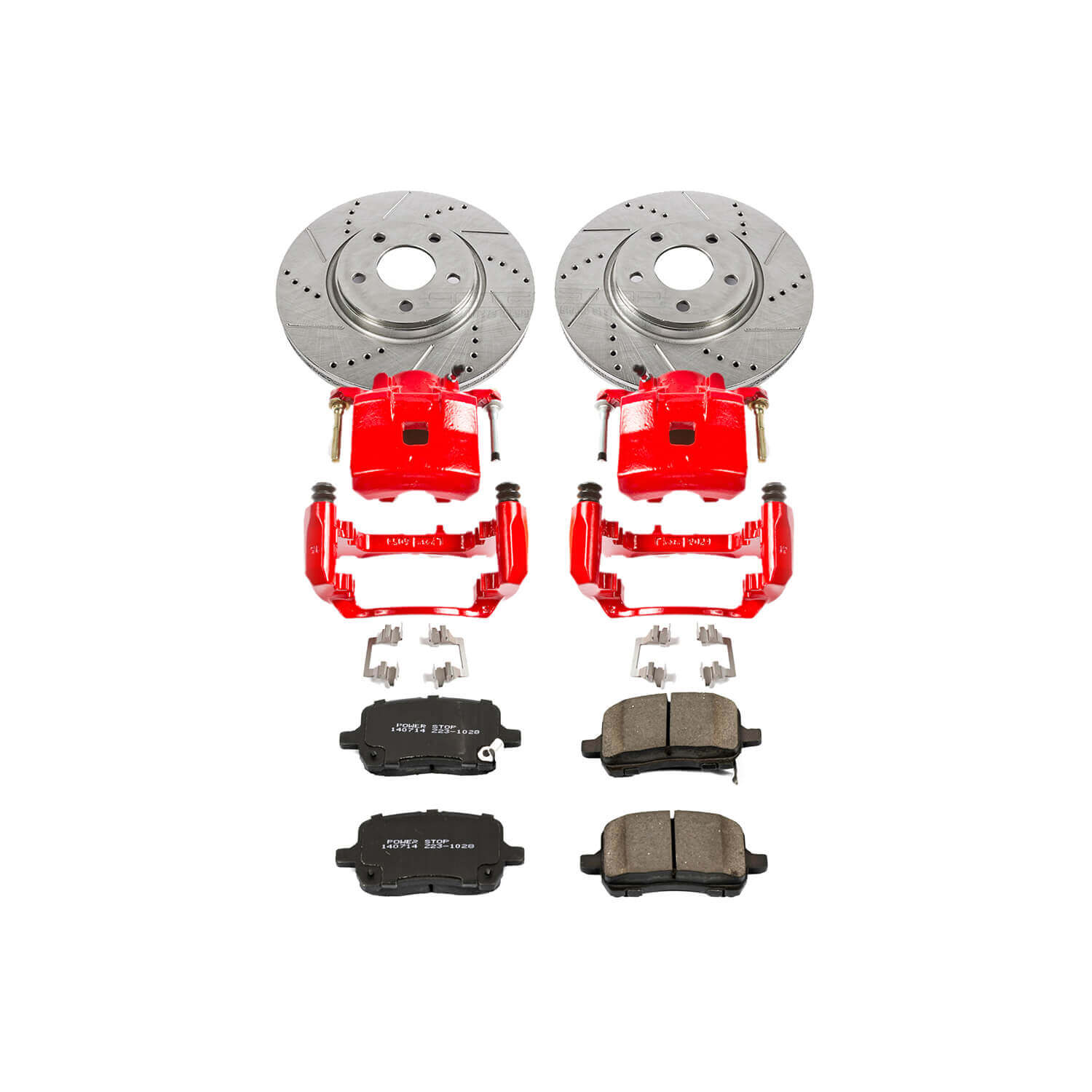 Power Stop KC1610 - Z23 Evolution Sport Performance 1-Click Brake Kit With Calipers (Front) vehicle fitment brake part