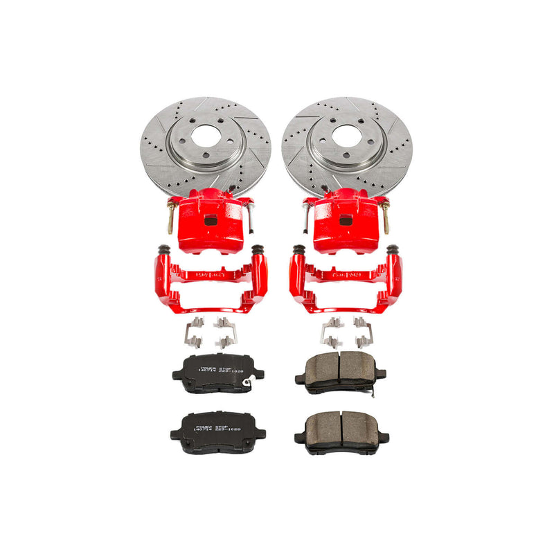 Power Stop KC1610 - Z23 Evolution Sport Performance 1-Click Brake Kit With Calipers (Front) vehicle fitment brake part