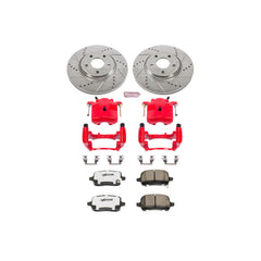 Power Stop KC1610A-26 Z26 Extreme Street Warrior 1-Click Brake Kit With Calipers (Front) for 2004-2008 Chevrolet Malibu product image
