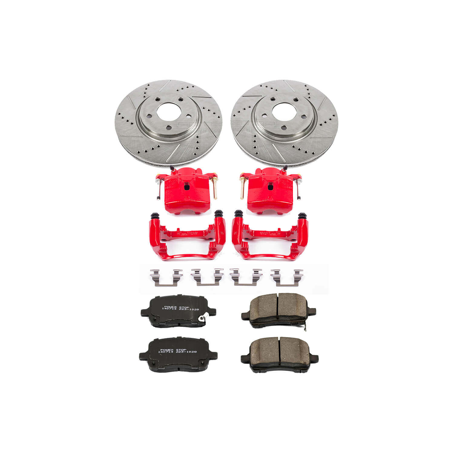 Power Stop KC1610A - Z23 Evolution Sport Performance 1-Click Brake Kit With Calipers (Front) vehicle fitment brake part