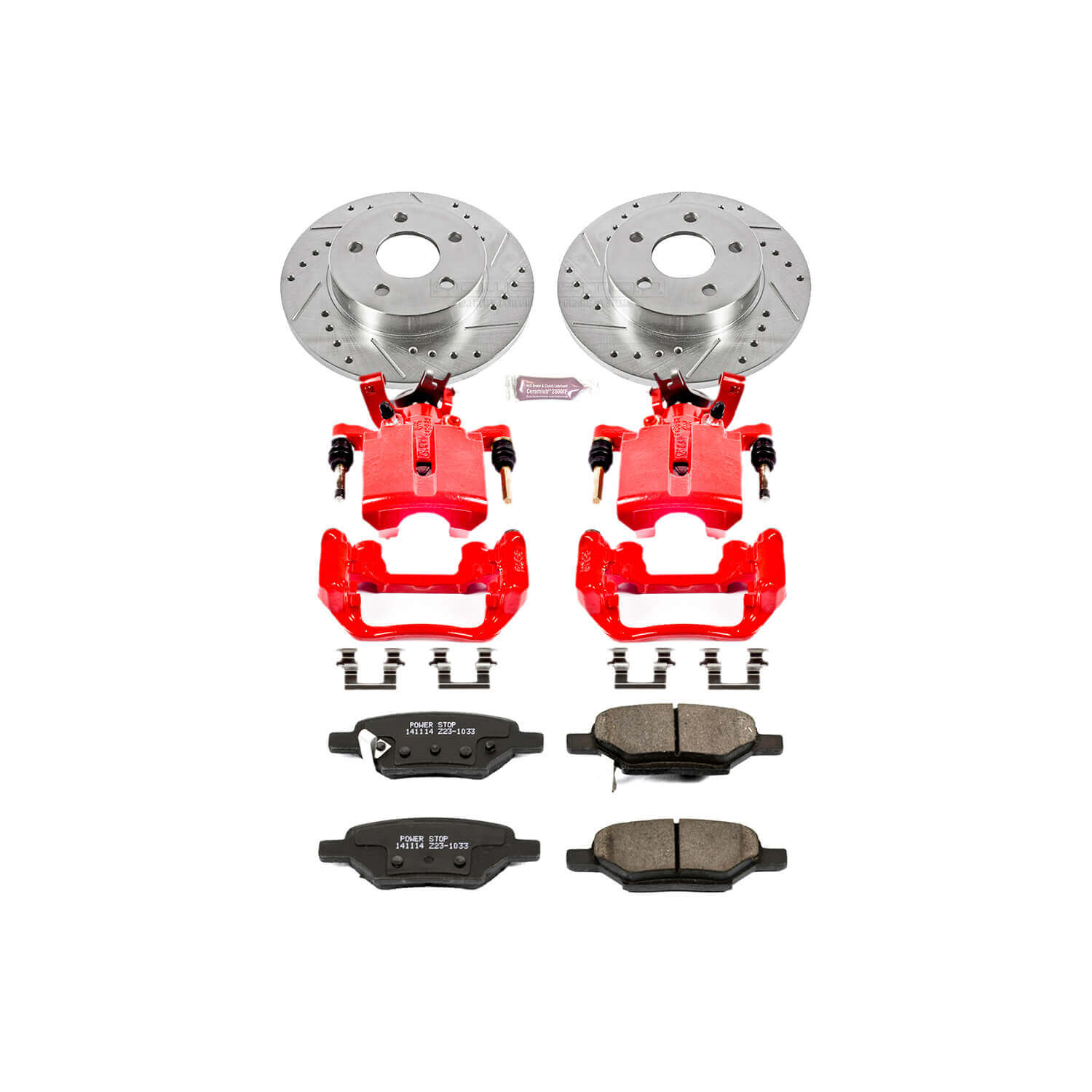 Power Stop KC1616 Z23 Evolution Sport Performance 1-Click Brake Kit With Calipers (Rear) for 2004-2012 Chevrolet Cobalt product image