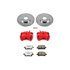 Power Stop KC1617-26 Z26 Extreme Street Warrior 1-Click Brake Kit With Calipers (Front) for 2004-2008 Chevrolet Malibu product image