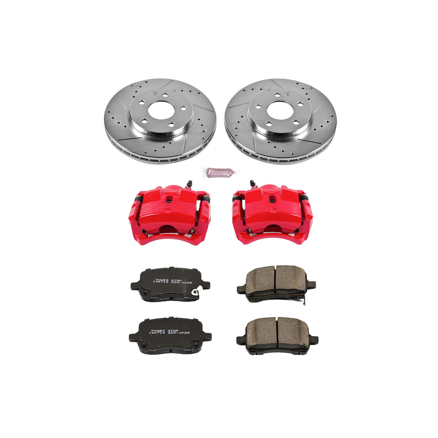 Power Stop KC1617 - Z23 Evolution Sport Performance 1-Click Brake Kit With Calipers (Front) vehicle fitment brake part