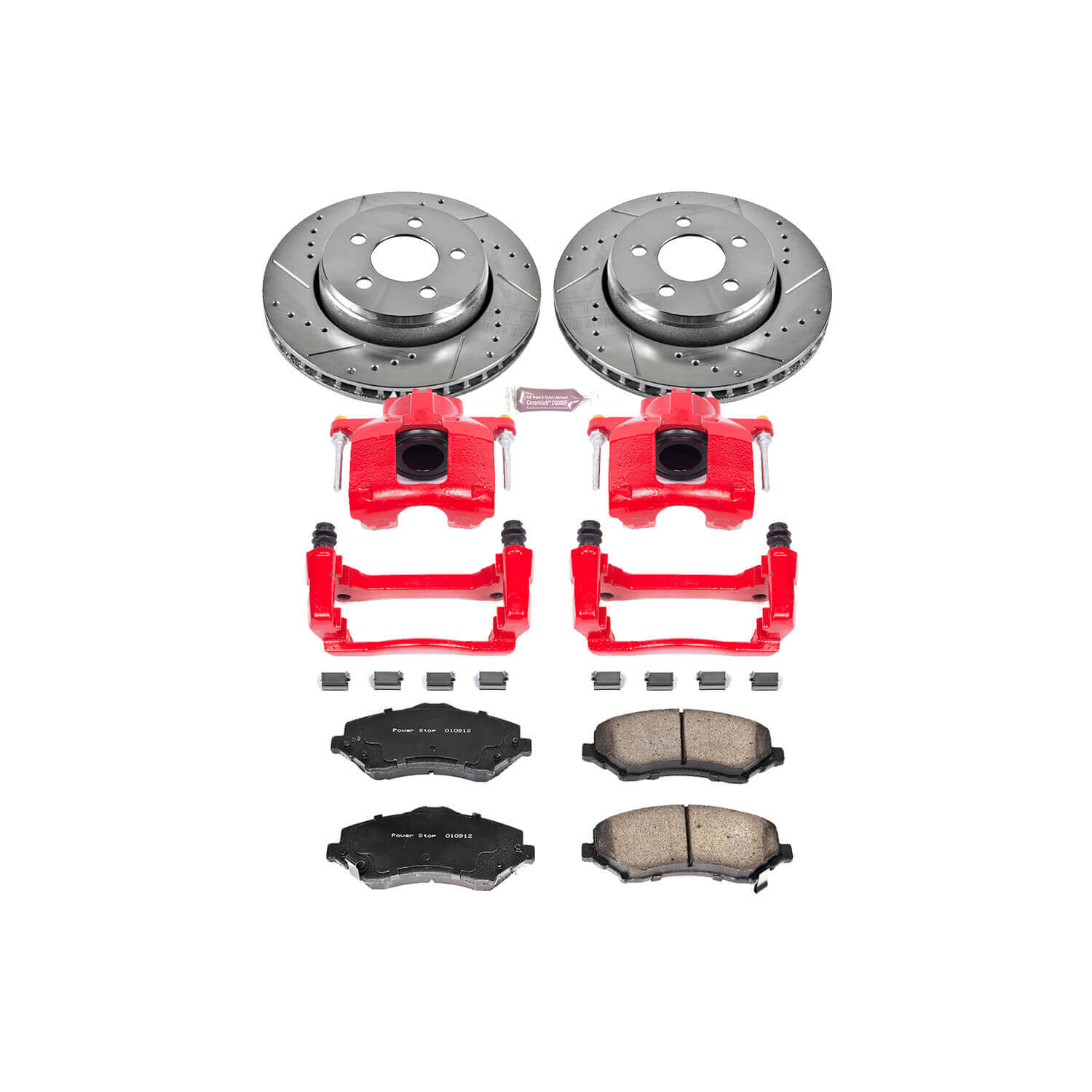 Power Stop KC1631 Z23 Evolution Sport Performance 1-Click Brake Kit With Calipers (Front) for 2007-2012 Dodge Nitro product image