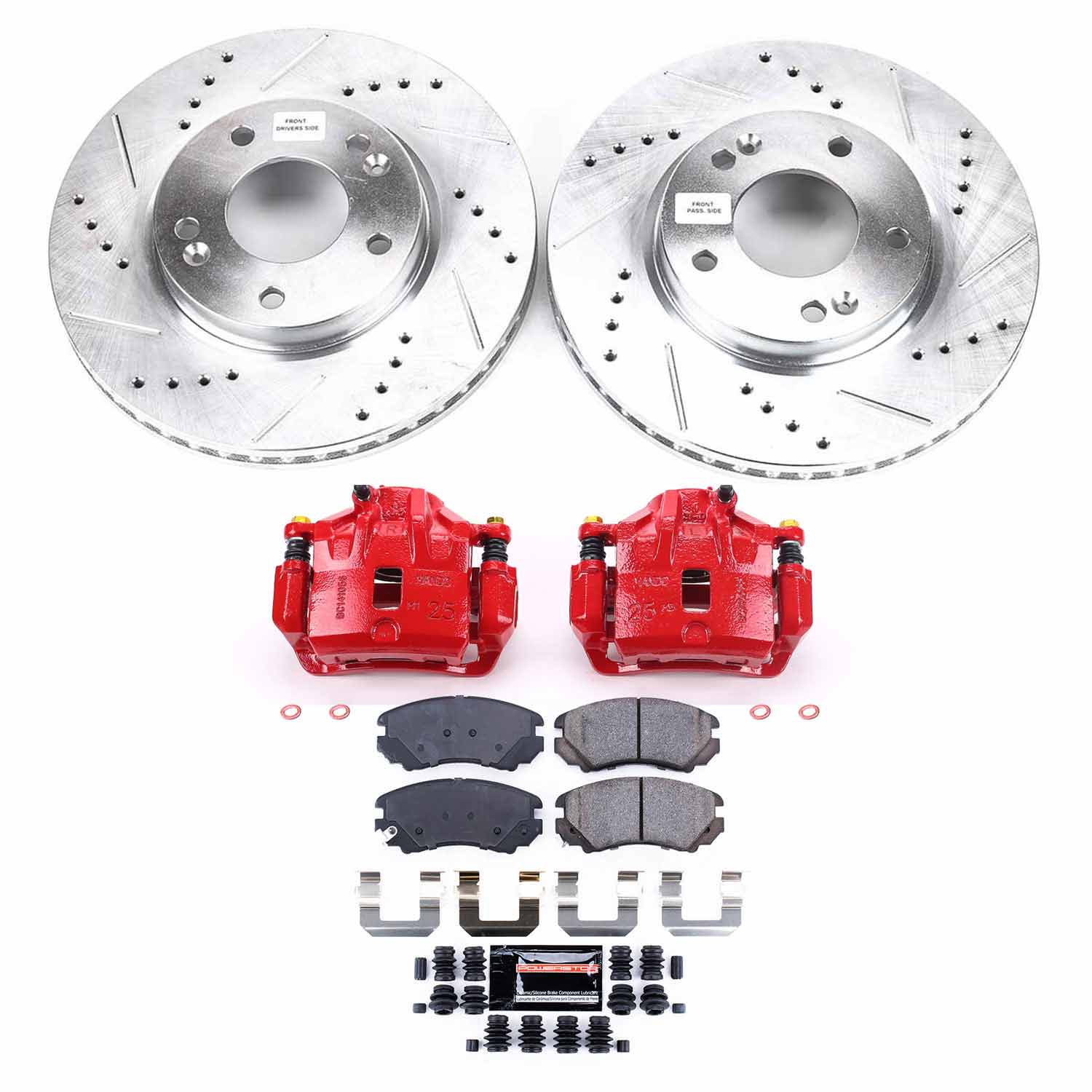 Power Stop KC165A Z23 Evolution Sport Front Brake Kit for 2003-2005 Hyundai Tiburon product image