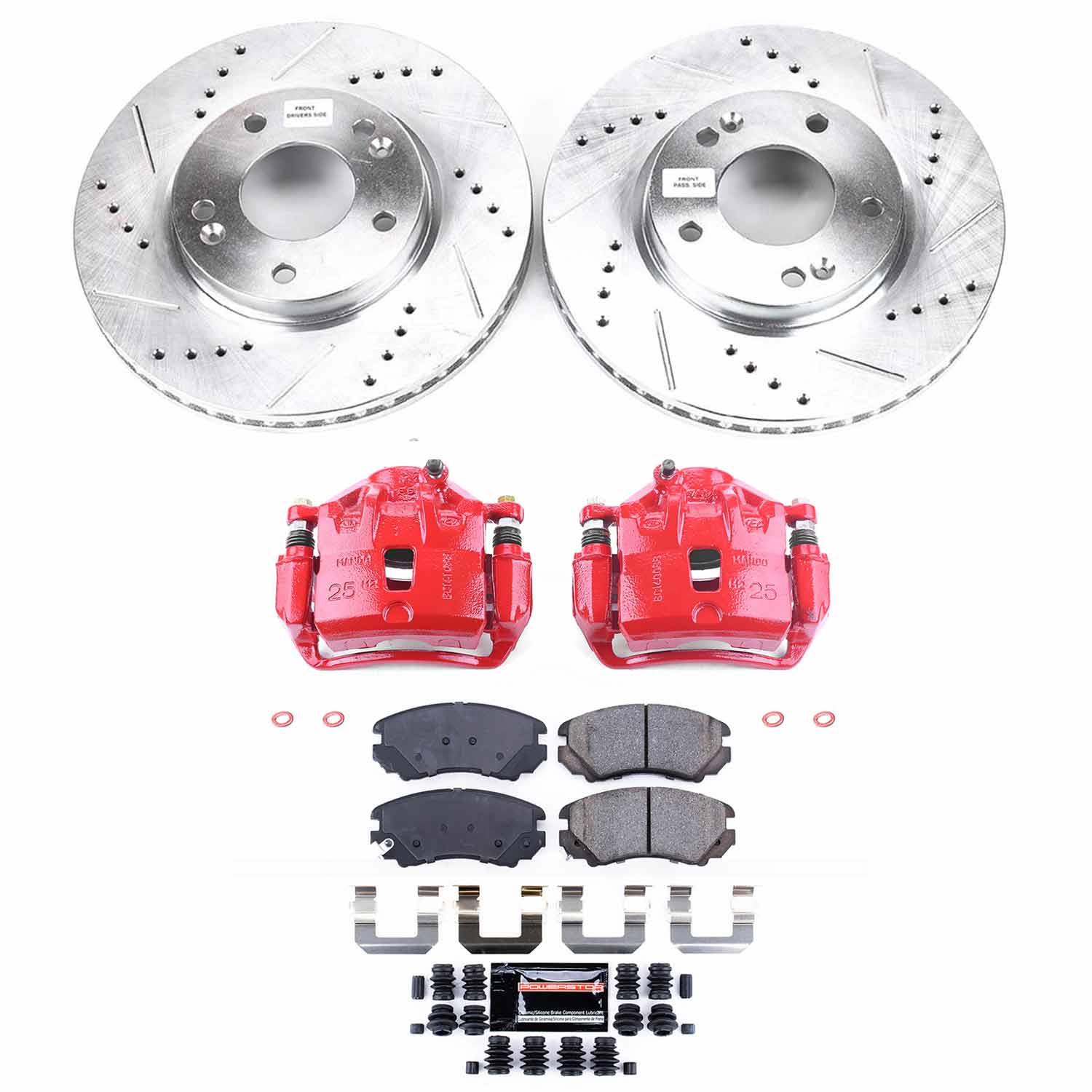 Power Stop KC165C Z23 Evolution Sport Front Brake Kit for 2006-2010 Hyundai Sonata product image