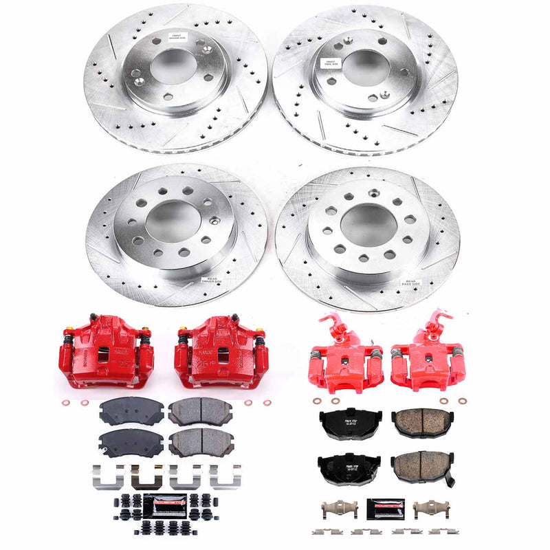 Power Stop KC166 Z23 Evolution Sport Front And Rear Brake Kit for 2003 Hyundai Tiburon product image