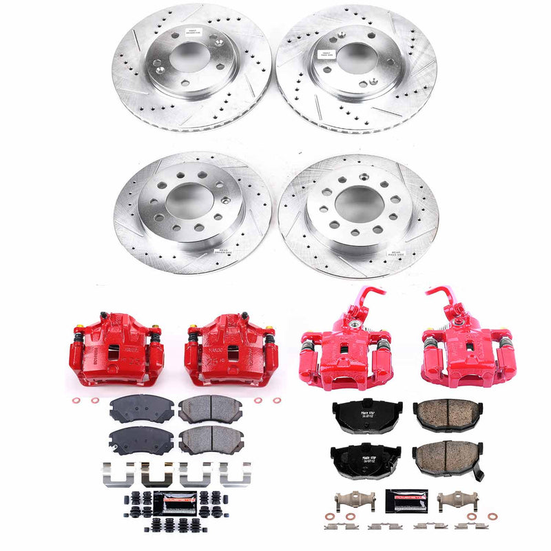 Power Stop KC166A Z23 Evolution Sport Front And Rear Brake Kit for 2004-2005 Hyundai Tiburon product image