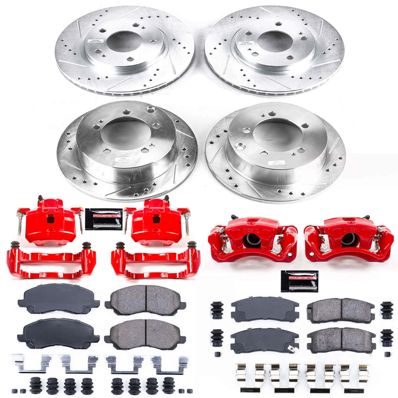Power Stop KC1683 Z23 Evolution Sport Performance 1-Click Brake Kit With Calipers (Front And Rear) for 2000-2005 Chrysler Sebring Coupe (2 Door) product image