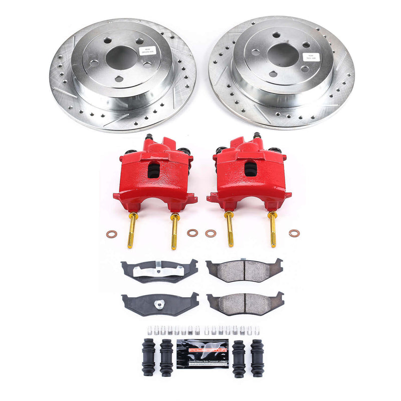 Power Stop KC1687A Rear Z23 Evolution Sport Performance 1-Click Pad And Rotor Kit With Calipers for 2001-2002 Dodge Stratus Sedan (4 Door) product image