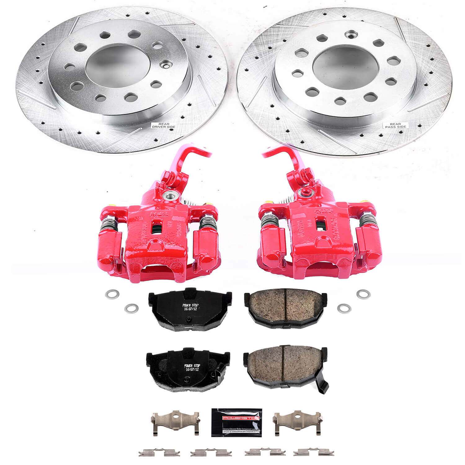 Power Stop KC170A Z23 Evolution Sport Rear Brake Kit for 2004-2008 Hyundai Tiburon product image