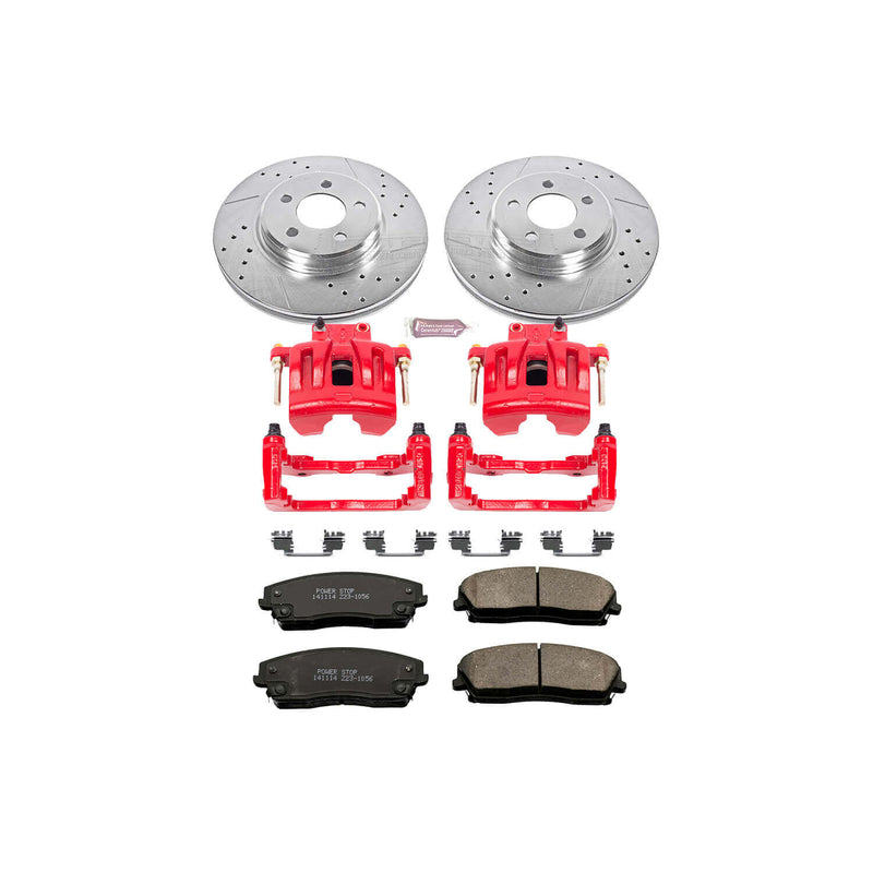Power Stop KC1714 Z23 Evolution Sport Performance 1-Click Brake Kit With Calipers (Front) for 2005-2011 Chrysler 300 product image