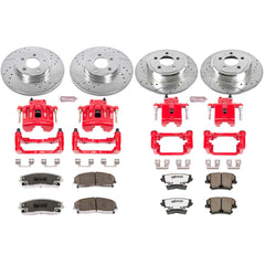 Power Stop KC1715-26 Z26 Extreme Street Warrior 1-Click Brake Kit With Calipers (Front And Rear) for 2005-2011 Chrysler 300 product image