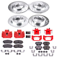 Power Stop KC1715A Z23 Evolution Sport Performance 1-Click Brake Kit With Calipers (Front And Rear) for 2012-2021 Chrysler 300 - product image