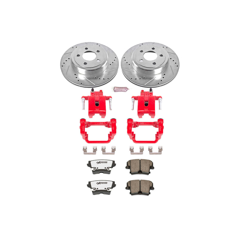 Power Stop KC1720-26 Z26 Extreme Street Warrior 1-Click Brake Kit With Calipers (Rear) - Vented Rotors for 2005-2021 Chrysler 300 product image