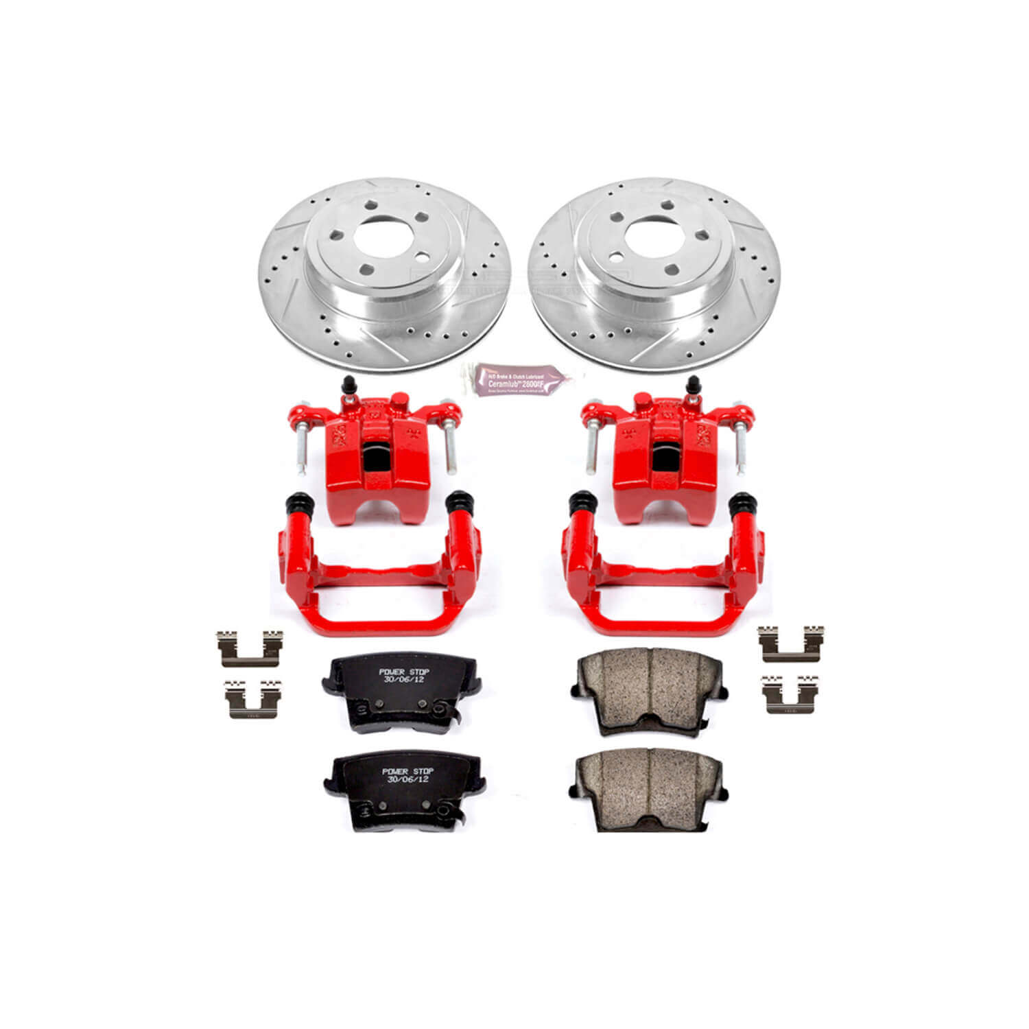 Power Stop KC1720 Z23 Evolution Sport Performance 1-Click Brake Kit With Calipers - Vented Rotors (Rear) for 2005-2021 Chrysler 300 product image
