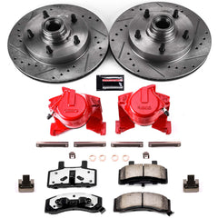 Power Stop KC1766 36 - Z36 Extreme Performance Truck And Tow 1-Click Front Brake Kit With Calipers for 1987-1993 Ford E-150 Econoline product image