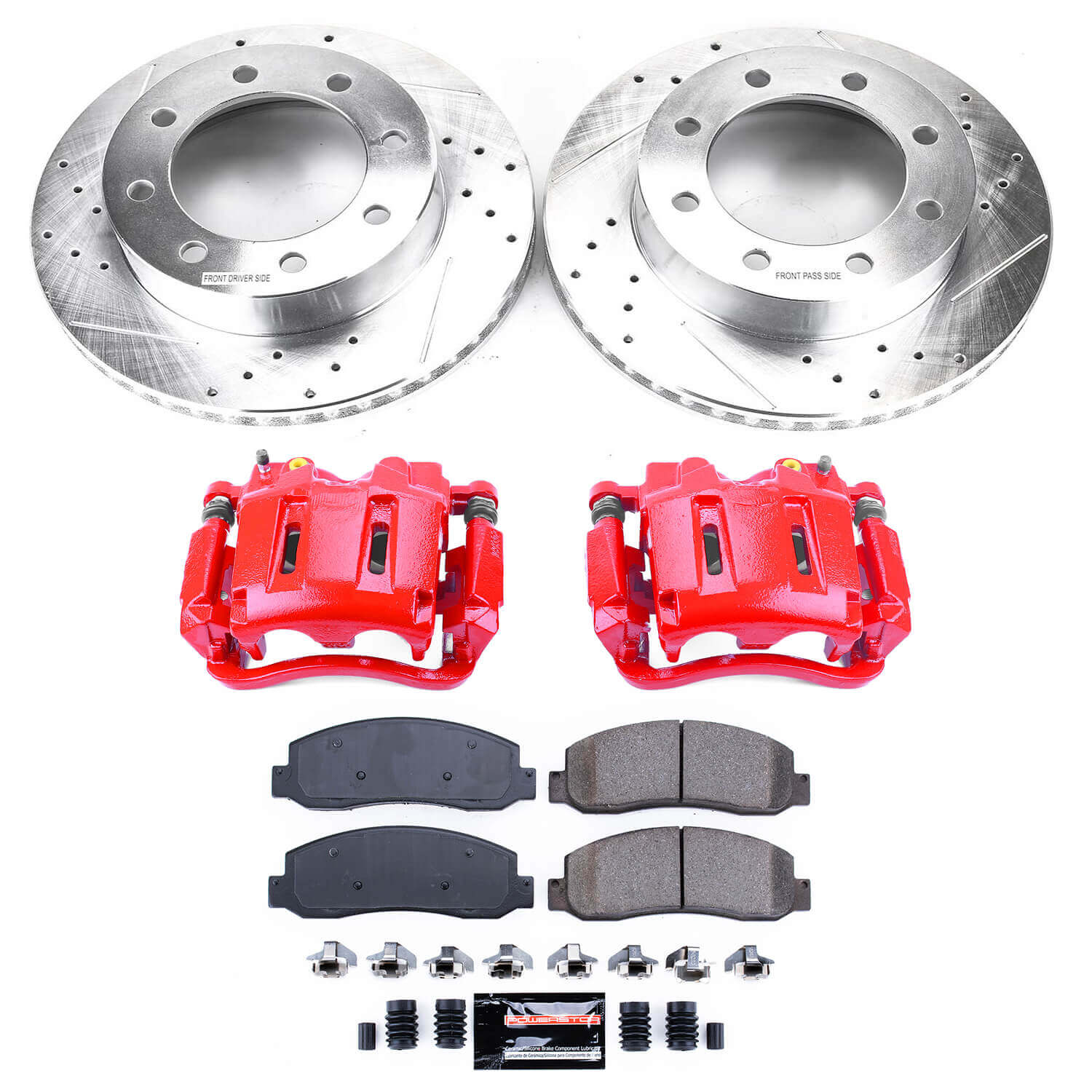 Power Stop KC1781 Z23 Evolution Sport Performance 1-Click Brake Kit With Calipers (Front) for 2005-2010 Ford F-250 Super Duty - product image