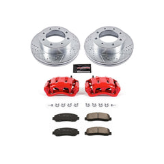 Power Stop KC1781A - Z23 Evolution Sport Performance 1-Click Drilled And Slotted Front Brake Kit With Calipers vehicle fitment brake part