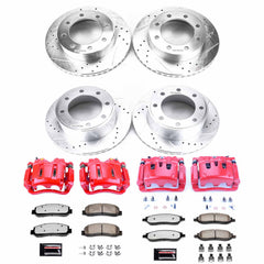Power Stop KC1782-36 Z36 Extreme Performance Truck And Tow 1-Click Brake Kit With Calipers (Front And Rear) for 2005-2007 Ford F-250 Super Duty 4 product image